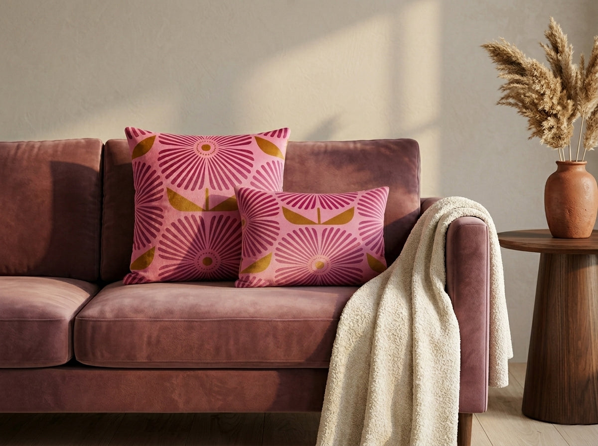 Pinks flowery Cushion