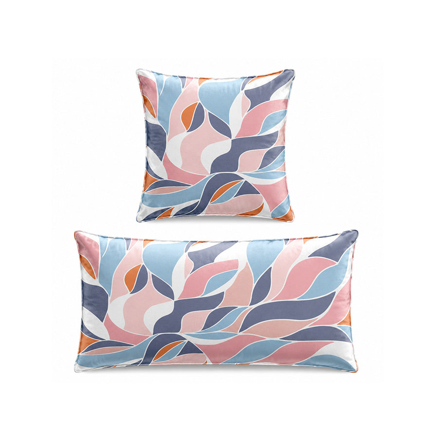 Pink blue Abstract Cushion