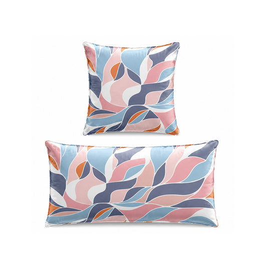 Pink blue Abstract Cushion