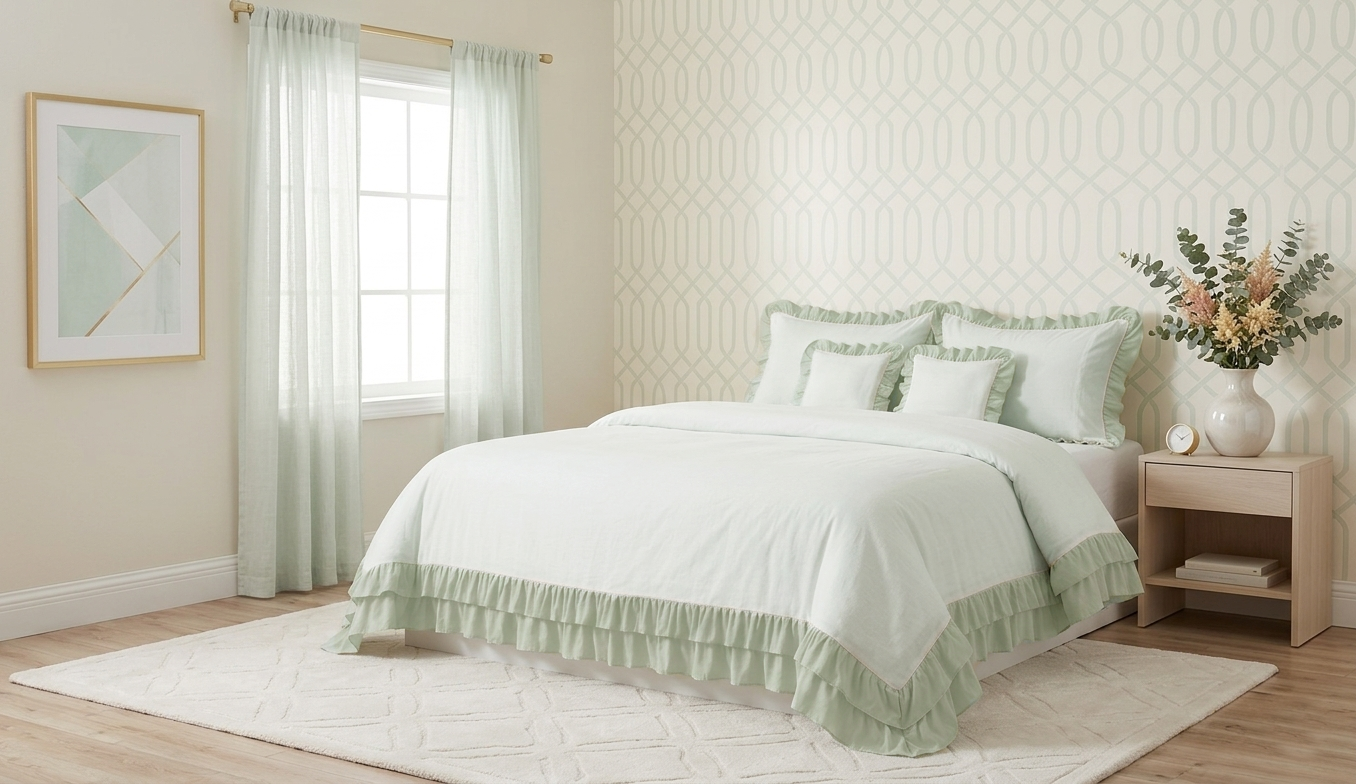 BS1 Ruffles Mint White finish