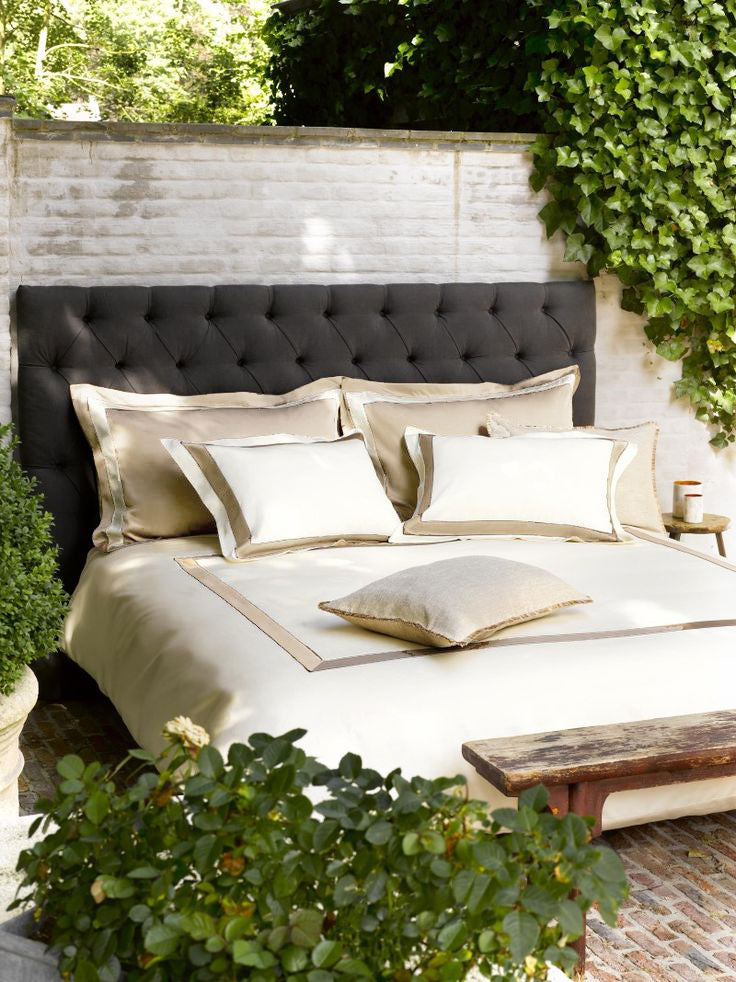 Beige border Duvet cover+2 pillow cases
