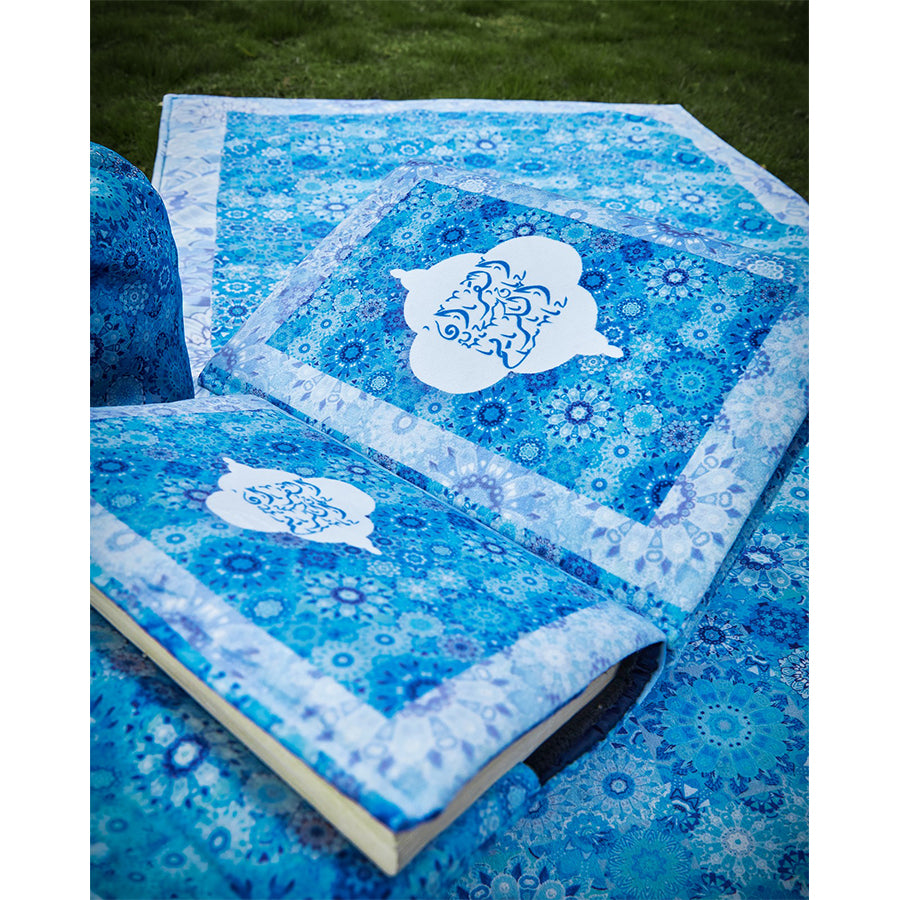 Blue Floral Full praying set .