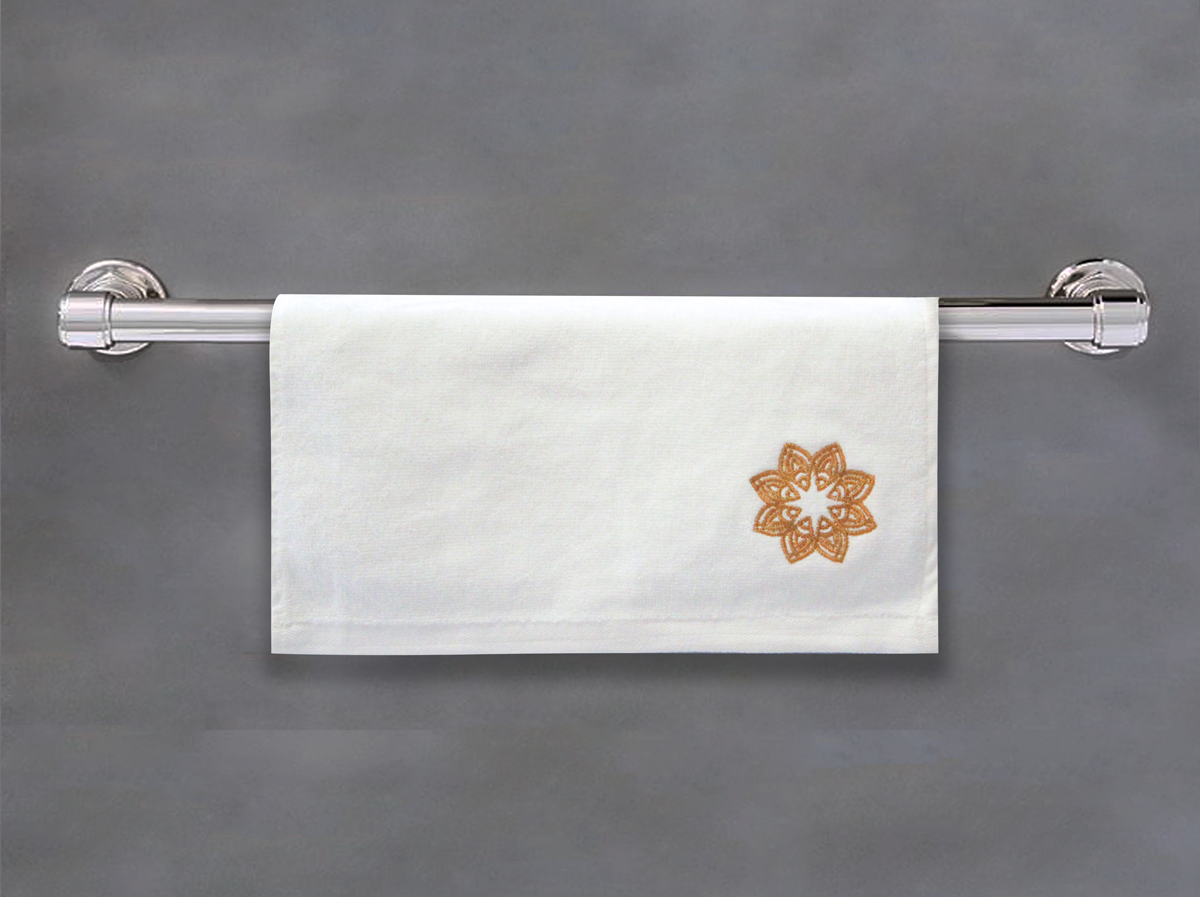 Gold Embroidered Towels Set