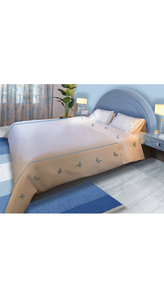 Embroidered Butterflies Full Bed set
