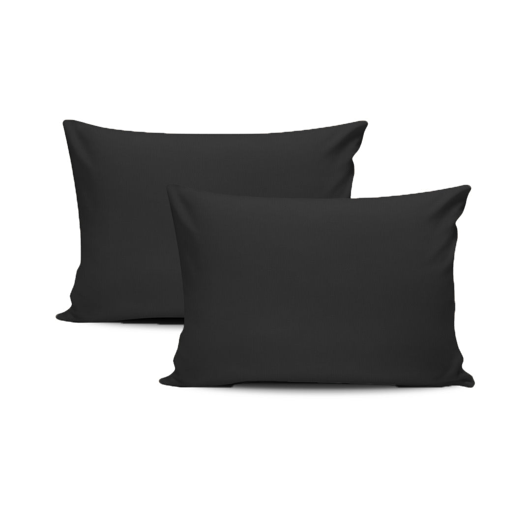 Black Plain Pillow Cases