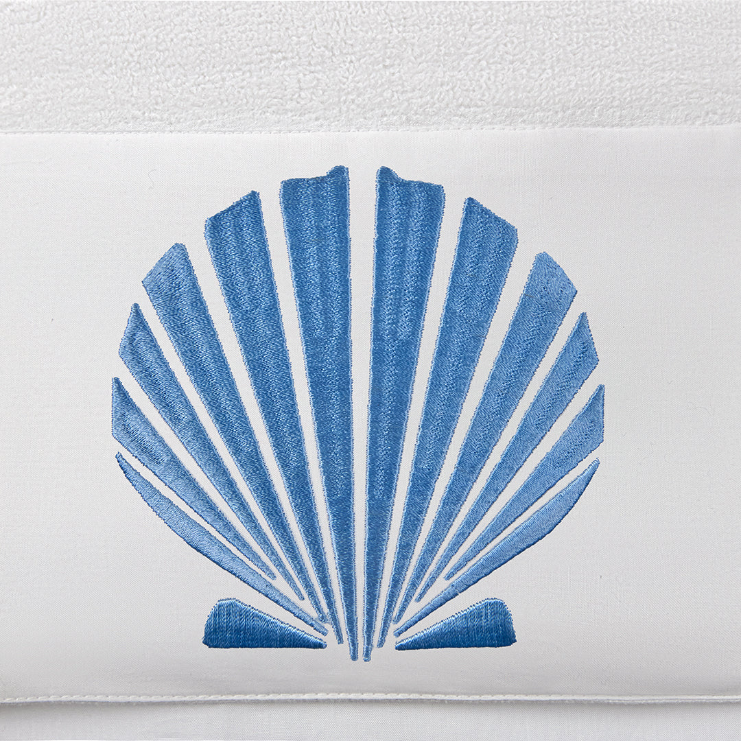 Wavy Blue shells Towels set.