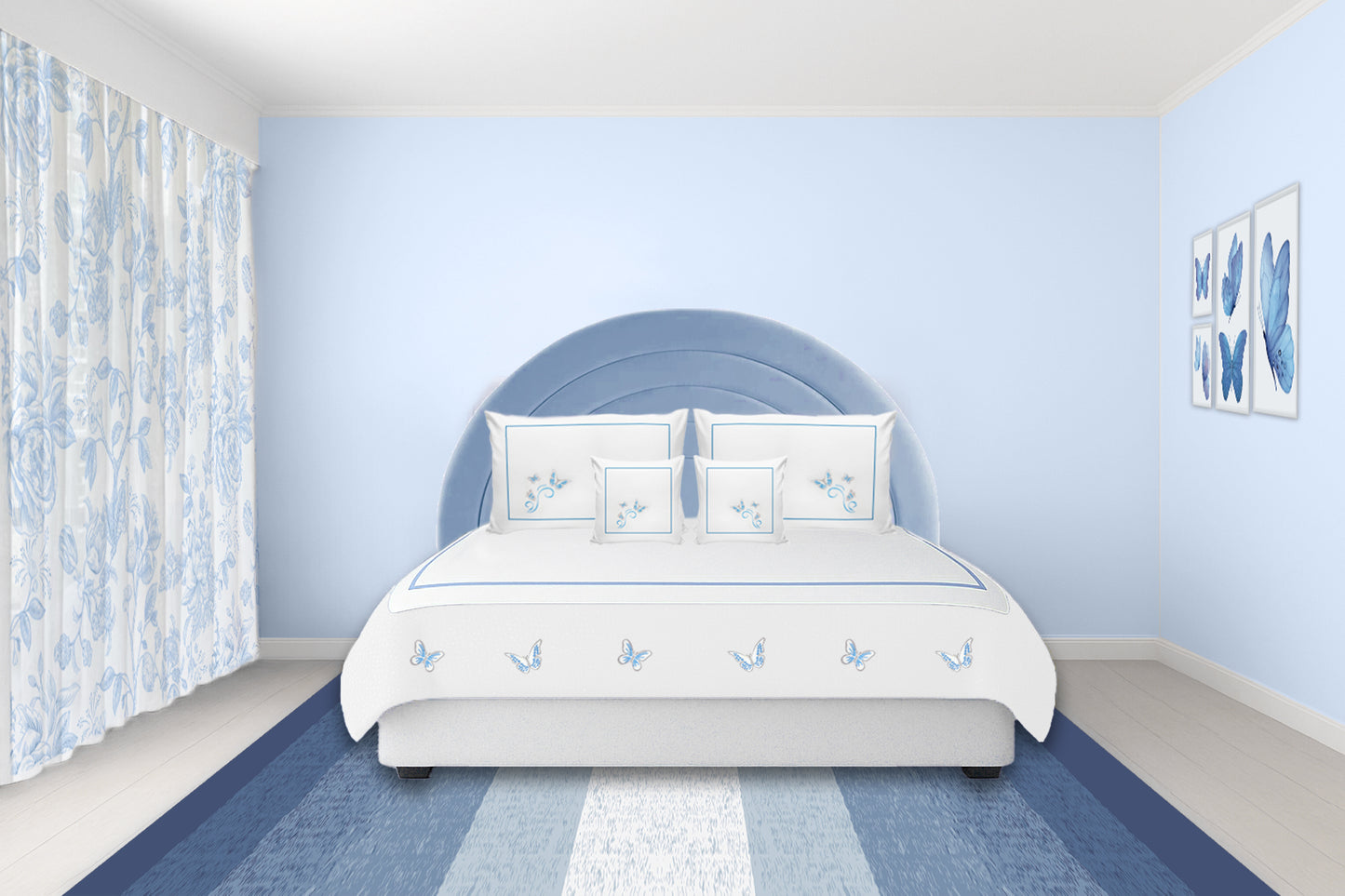Blue Butterflies Carpet