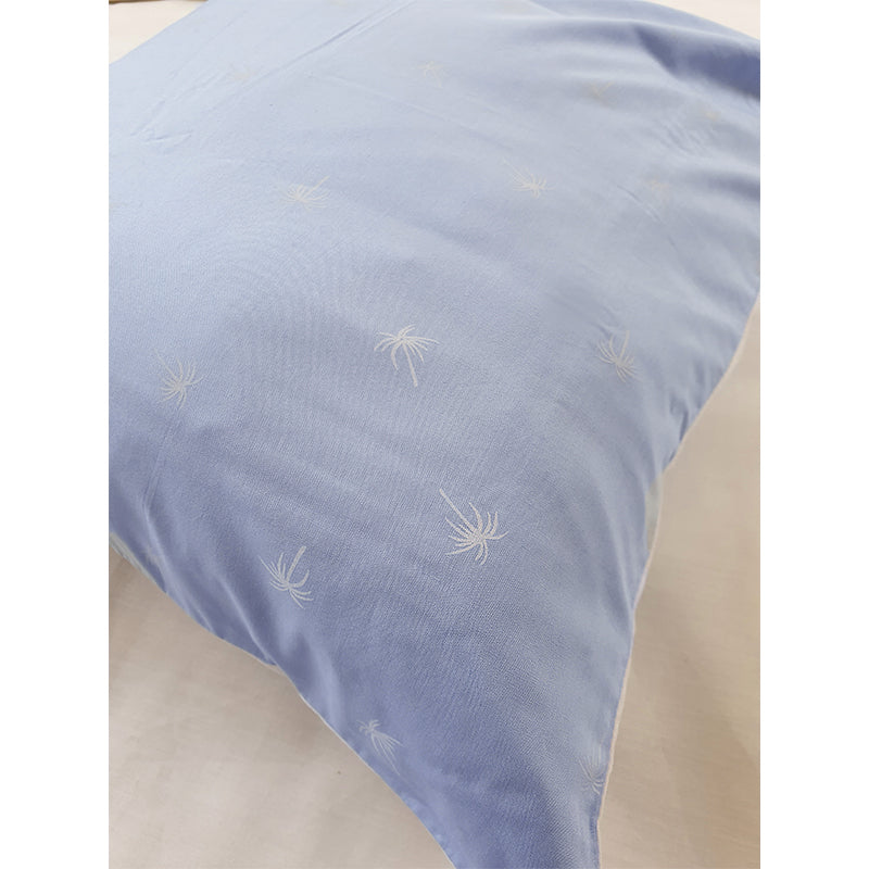 Light Blue Palm Full Bed set
