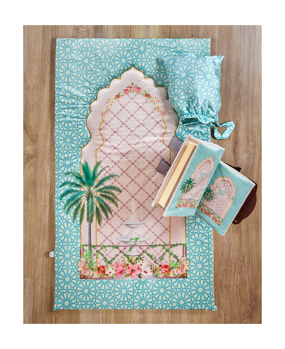 Mint Flowery  Full praying set