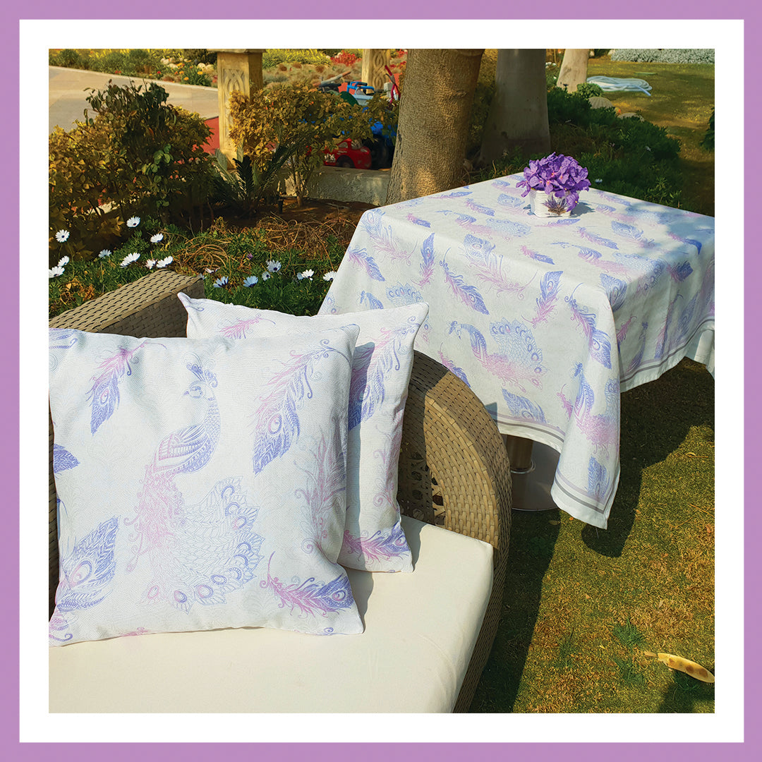 Peacock Square tablecloth