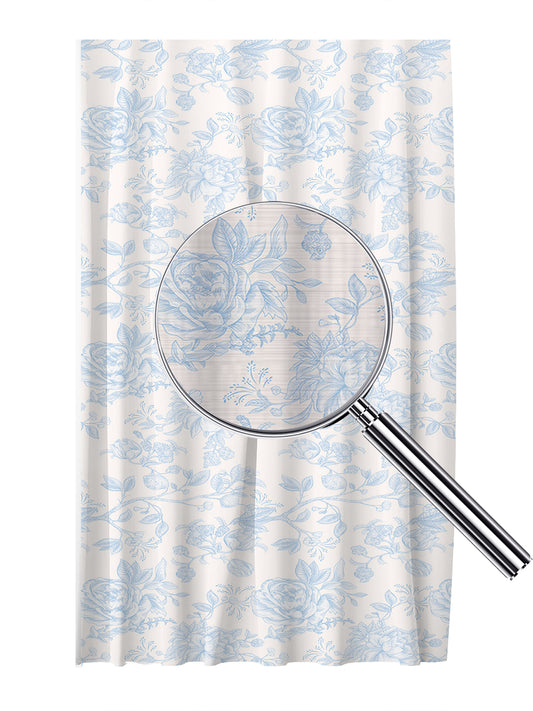 Blue Butterflies Curtain