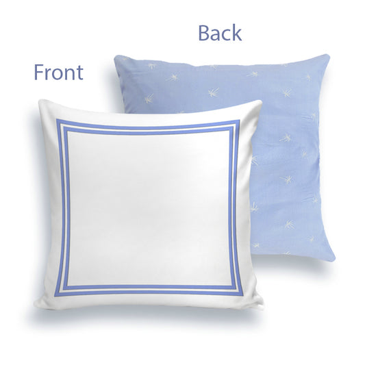 Light Blue Palm Cushion