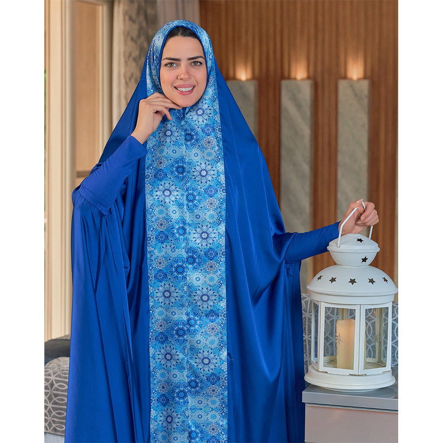 Blue Floral Full praying set .