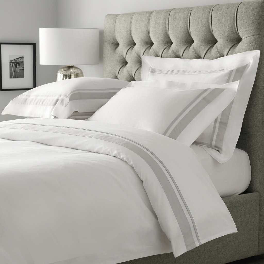 Borders Upper sheet+2 pillow cases