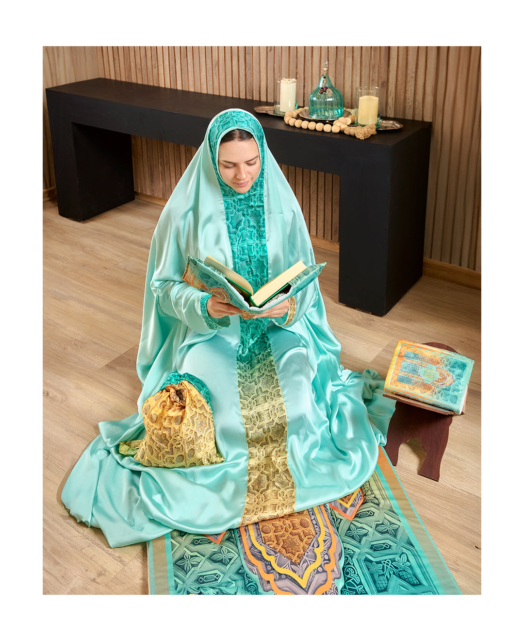 Mint Islamic motifs Full praying set