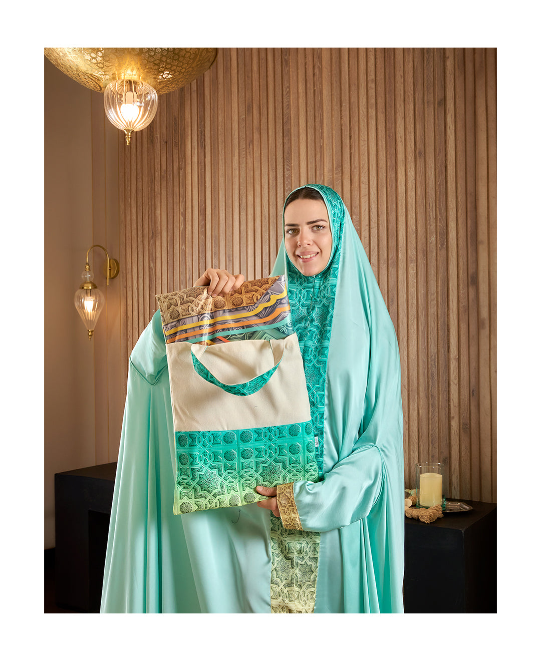Mint Islamic motifs Full praying set