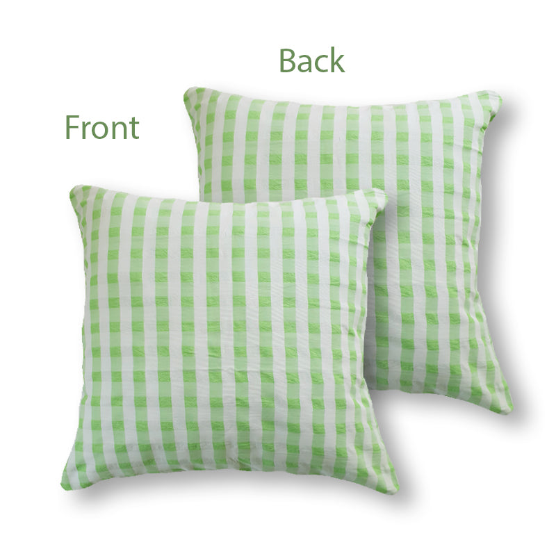 Green Checked Cushion