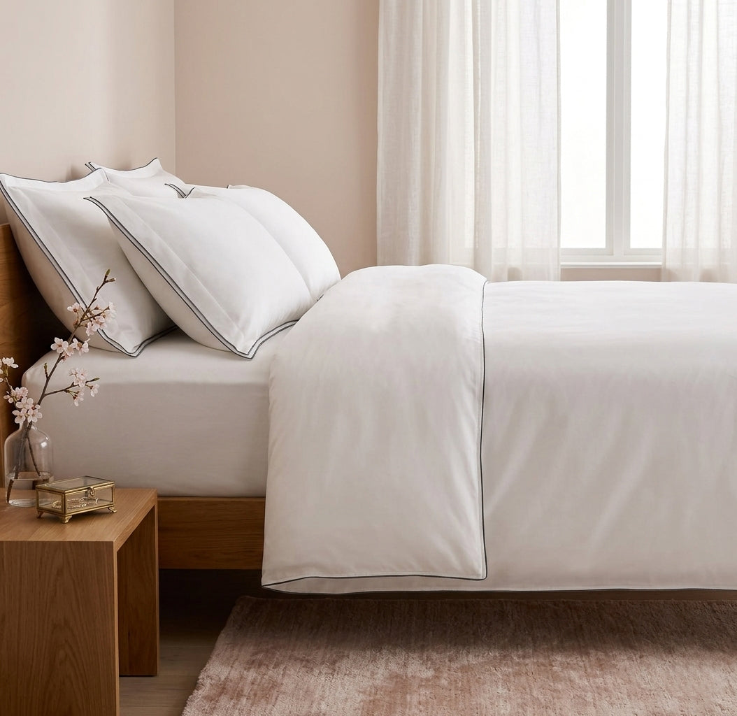 Outer embroidered Duvet cover+2 pillow cases