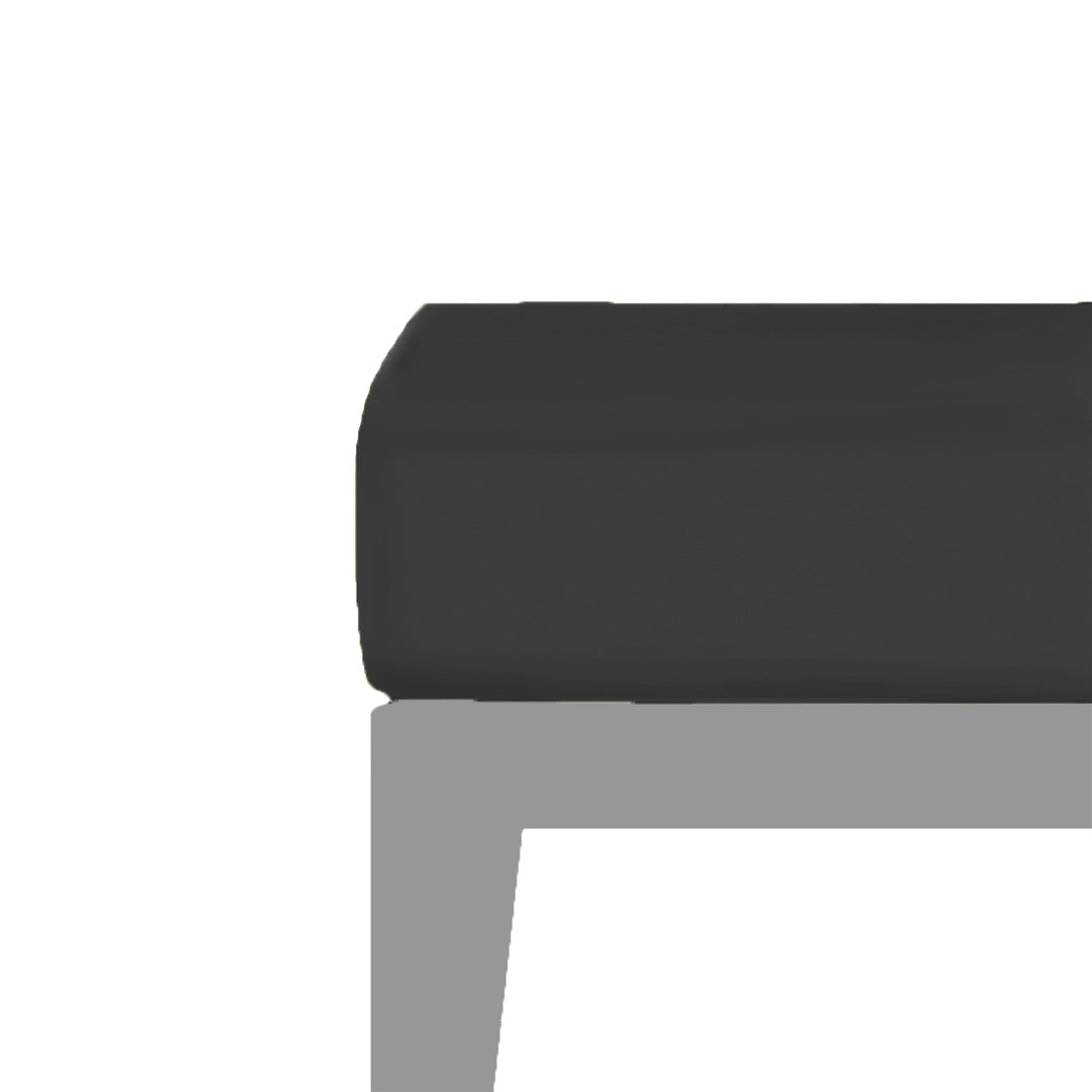 Black Plain Fitted Sheet