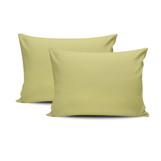 Dark Olive 2 Plain Pillow Cases