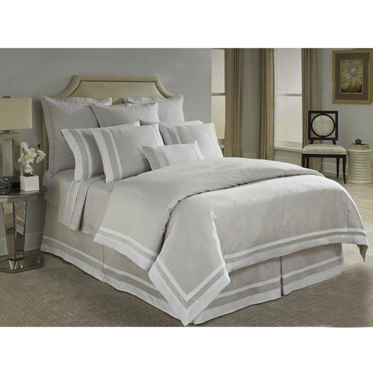 Gray x White frames Bed set
