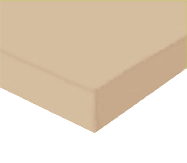 Beige Plain Fitted Sheet