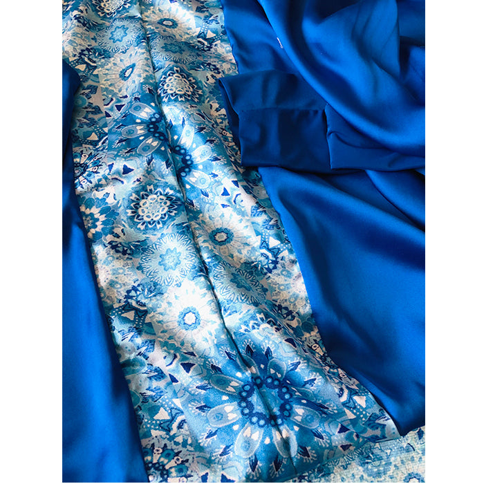 Blue Floral Full praying set .