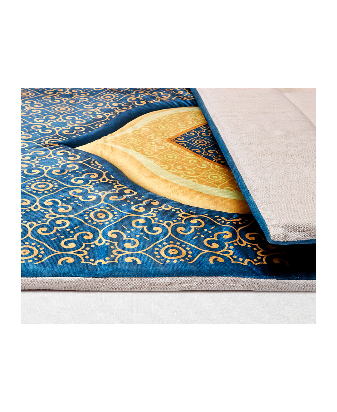 Navy Padded Praying Carpet