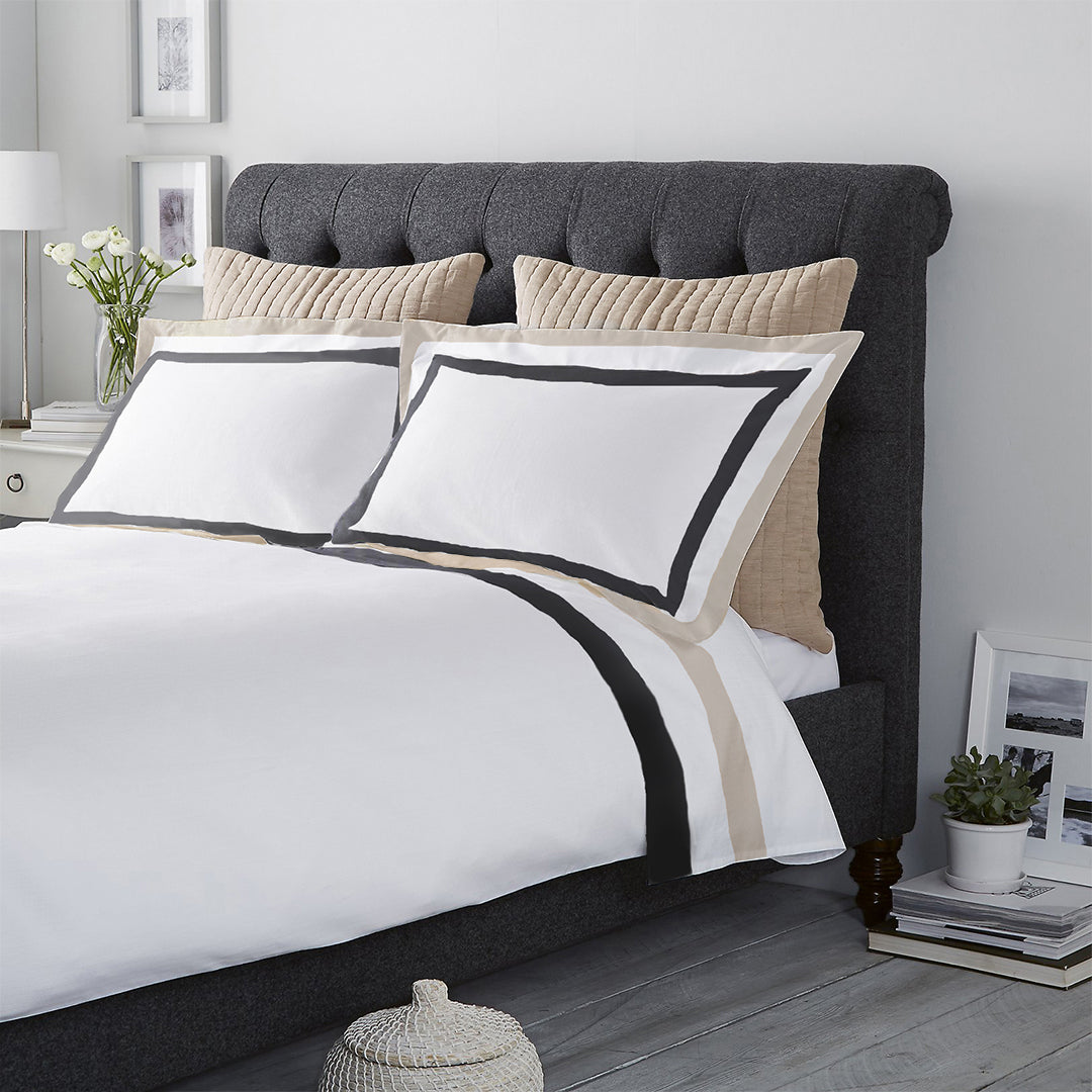 Black Beige Pillow Cases