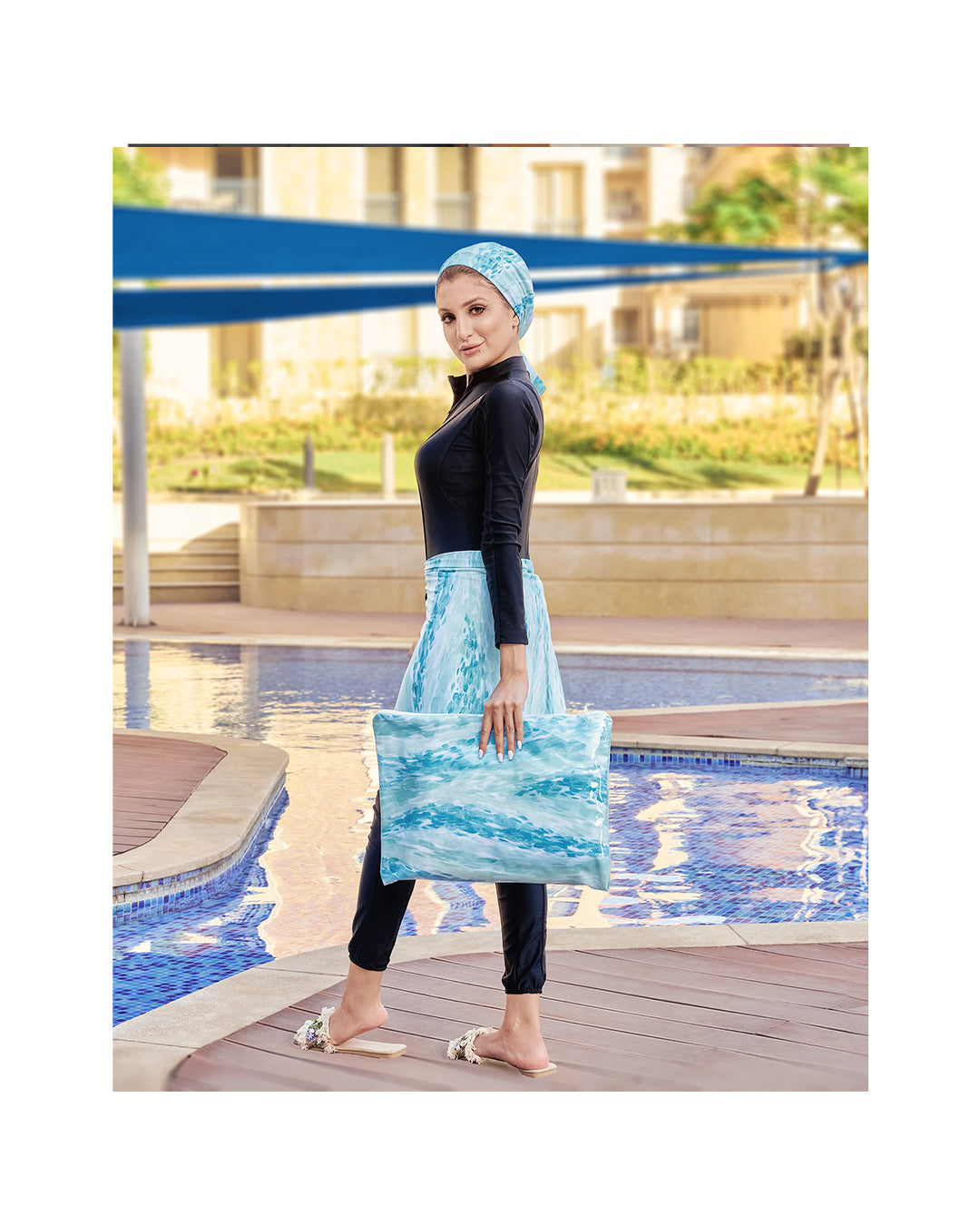 Mint waves Beach set