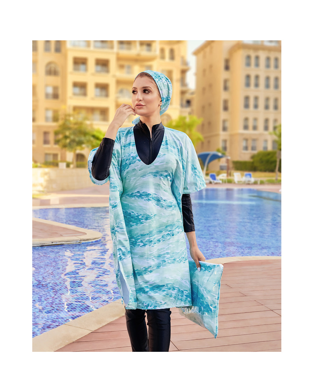 Mint waves Beach set