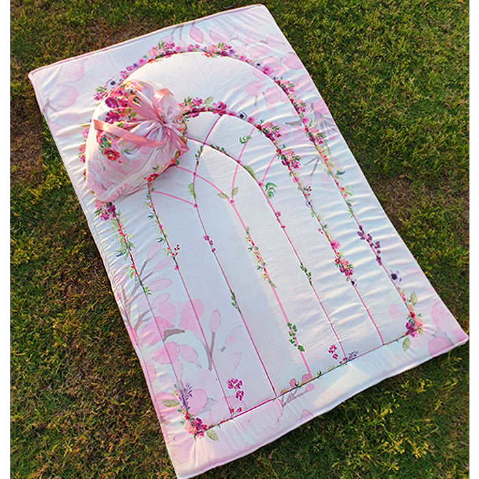 Flowery Padded Praying Carpet