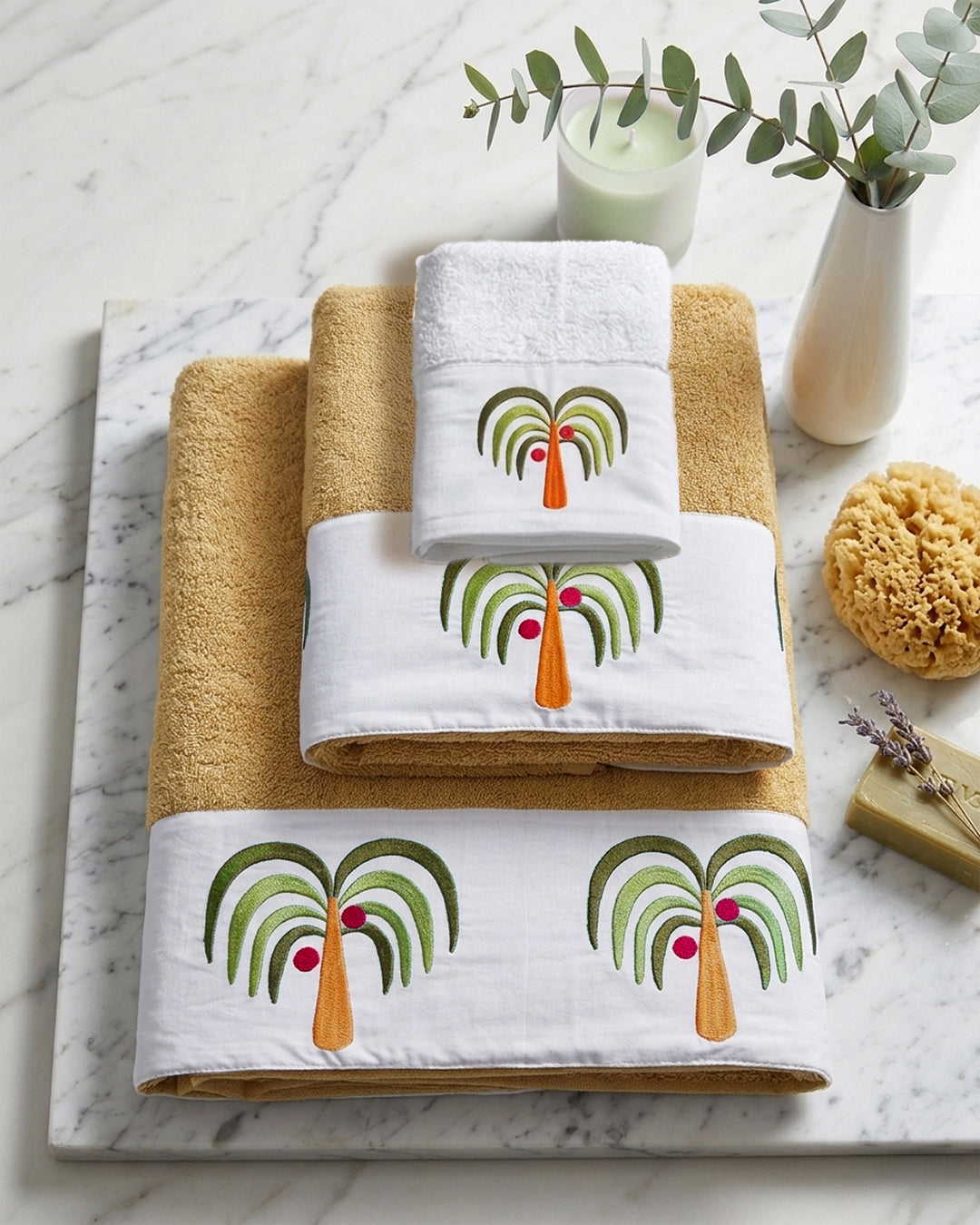 Embroidered Towels set.