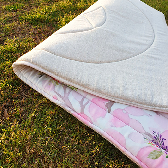 Flowery Padded Praying Carpet