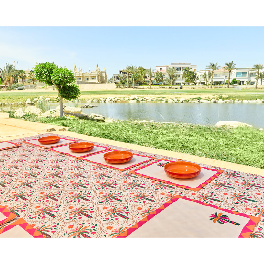 Palms embroidered Placemats