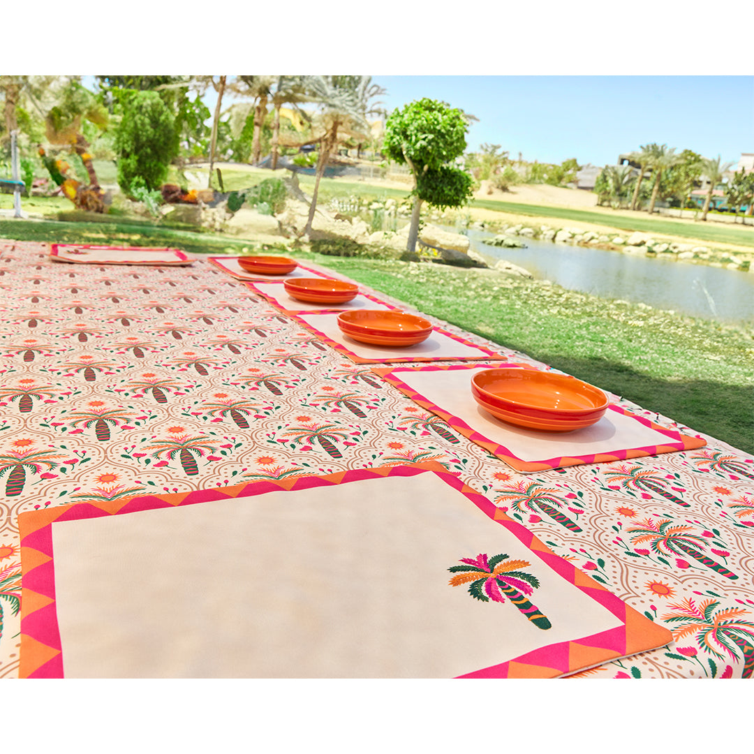 Palms embroidered Placemats