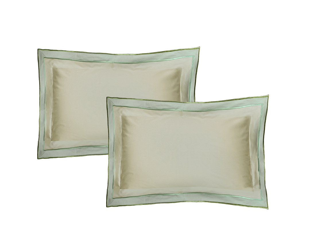 Green shades Pillow Cases