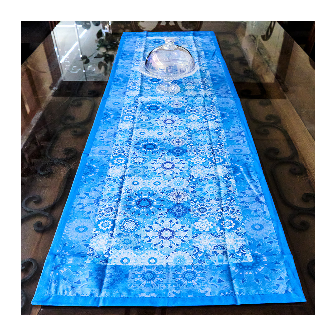Blue Floral Runner