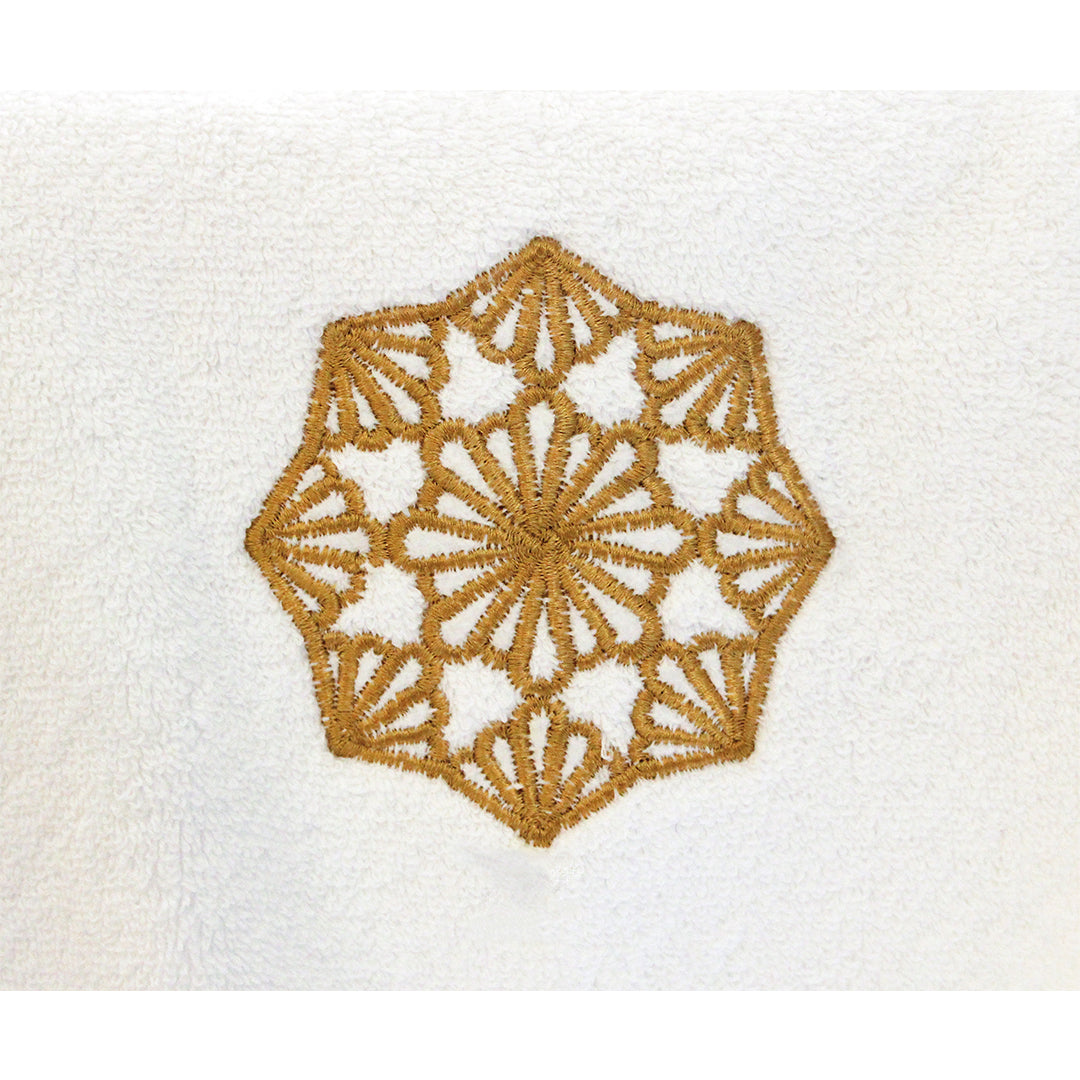 Gold Embroidered Towel
