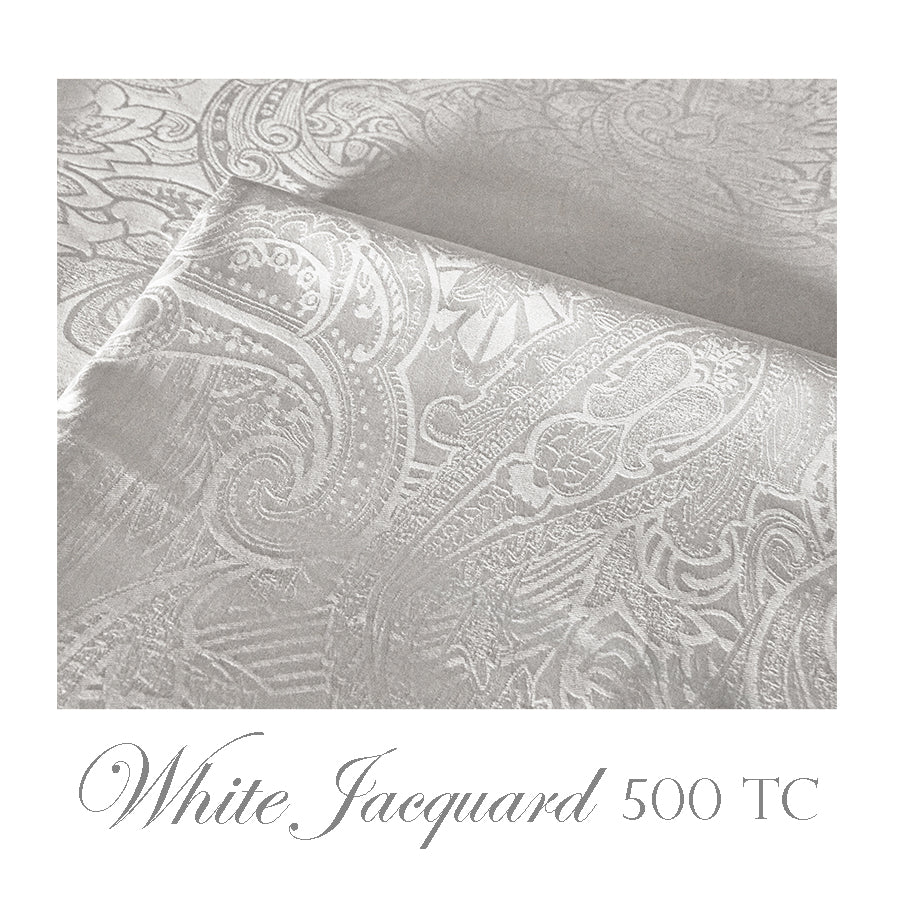 White Jacquard Pillow Cases