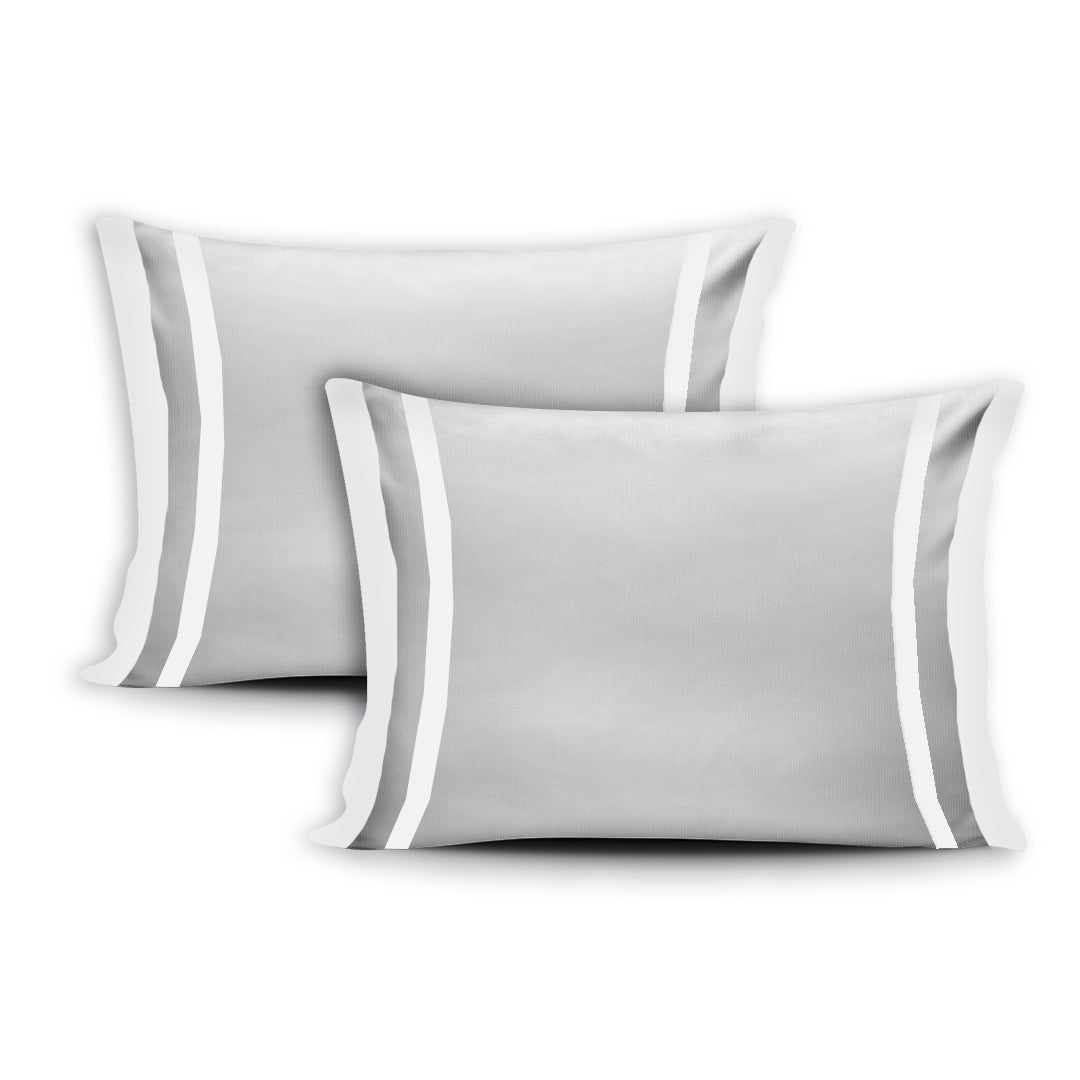 Gray x White frames Bed set