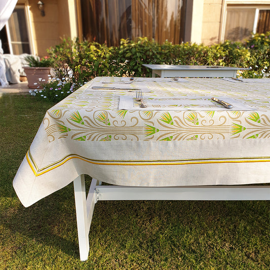 Yellow Linen Tablecloth